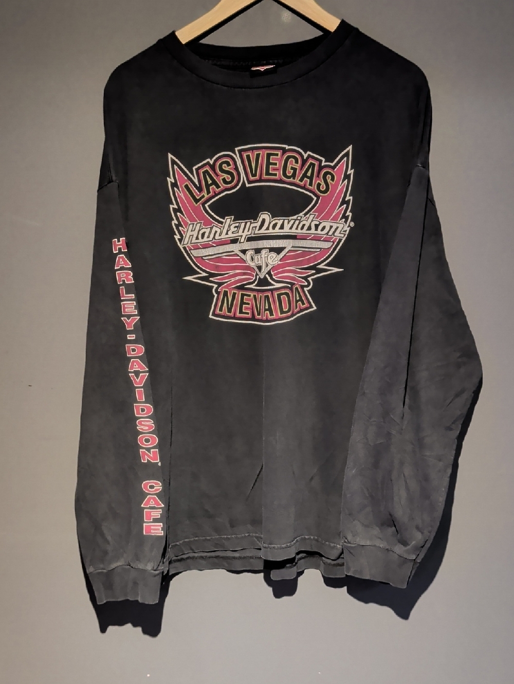 Harley-Davidson Black with Pink Las Vegas Graphic